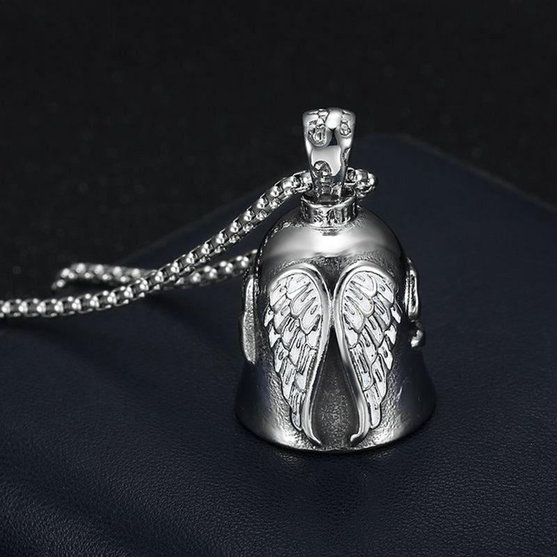 Men Accessories Necklace - Portable Riding Bell Angel Wings Bell