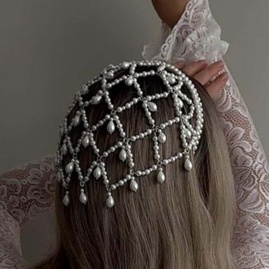 Men'S Accessories In The 1920S - Hair Accessories - Pearl Fairy Headpiece