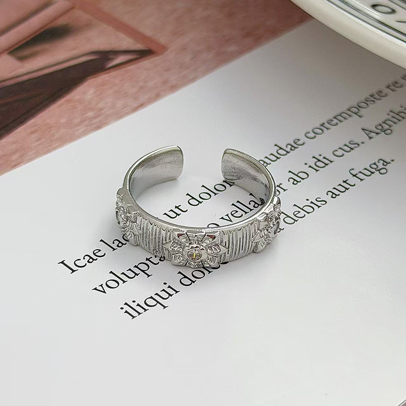 Men Accessories Drawing - Shiny Metal Open Ring for Men