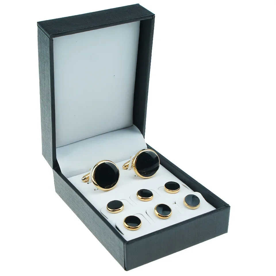 Men'S Accessories With Suits - 8PCS Elegant Copper Shell Cufflinks for