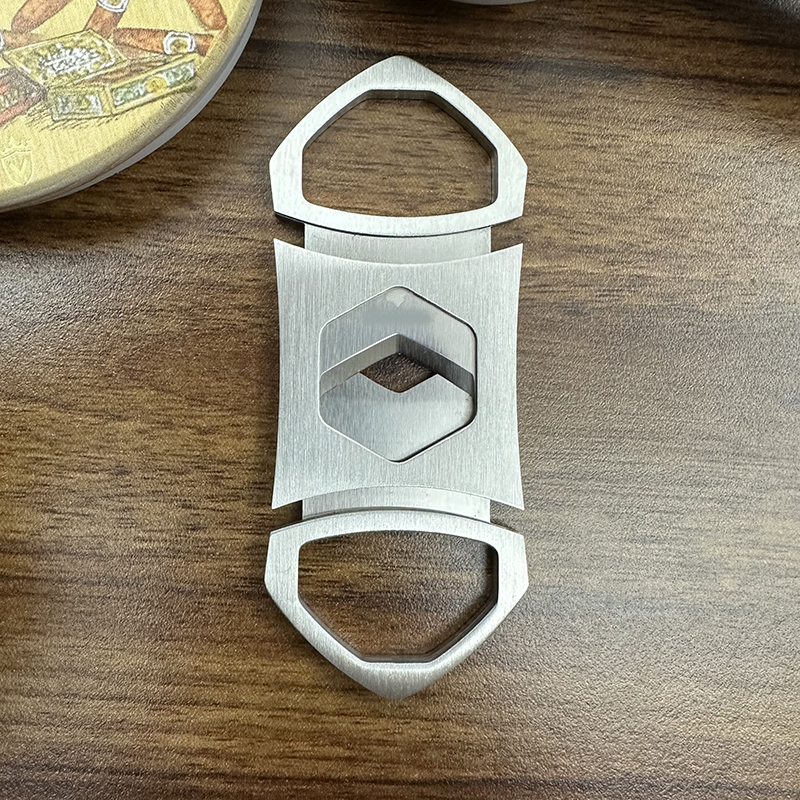 Cigar Cutter Set - Stainless Steel Cigar V Cut Double