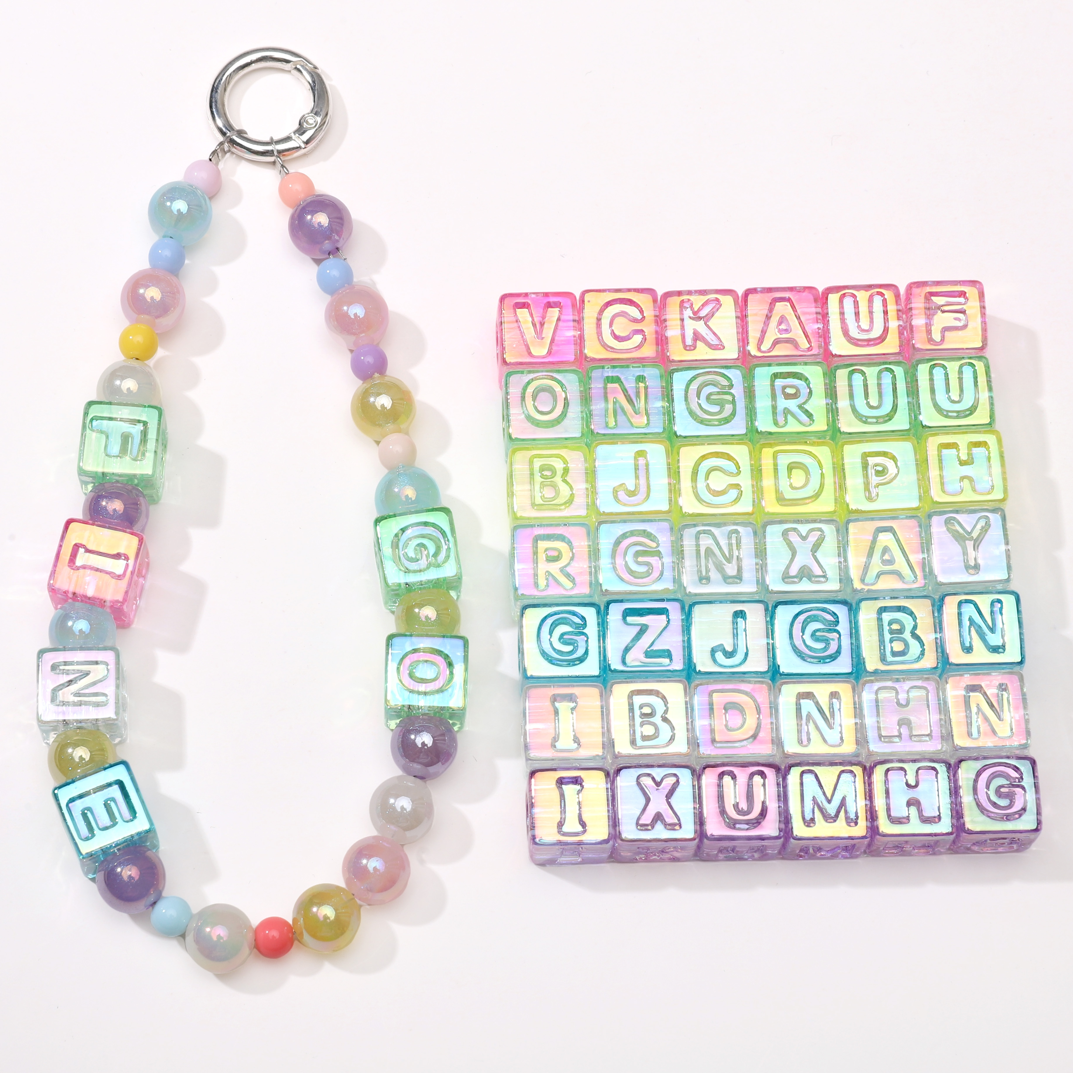 10Pcs beading Colorful Clear L - đánh giá và giá Men Accessories Necklace
