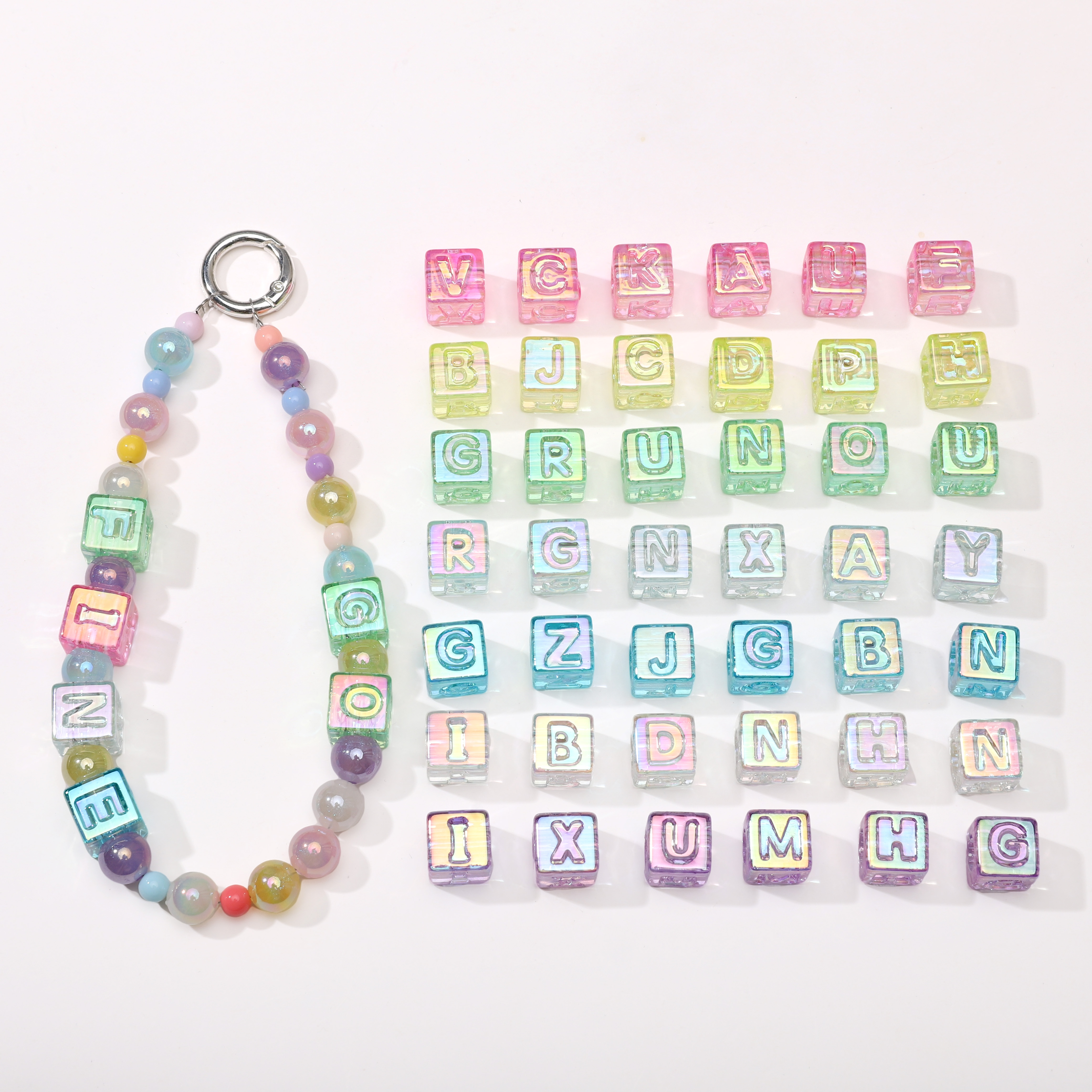 10Pcs beading Colorful Clear L - đánh giá và giá Men Accessories Necklace