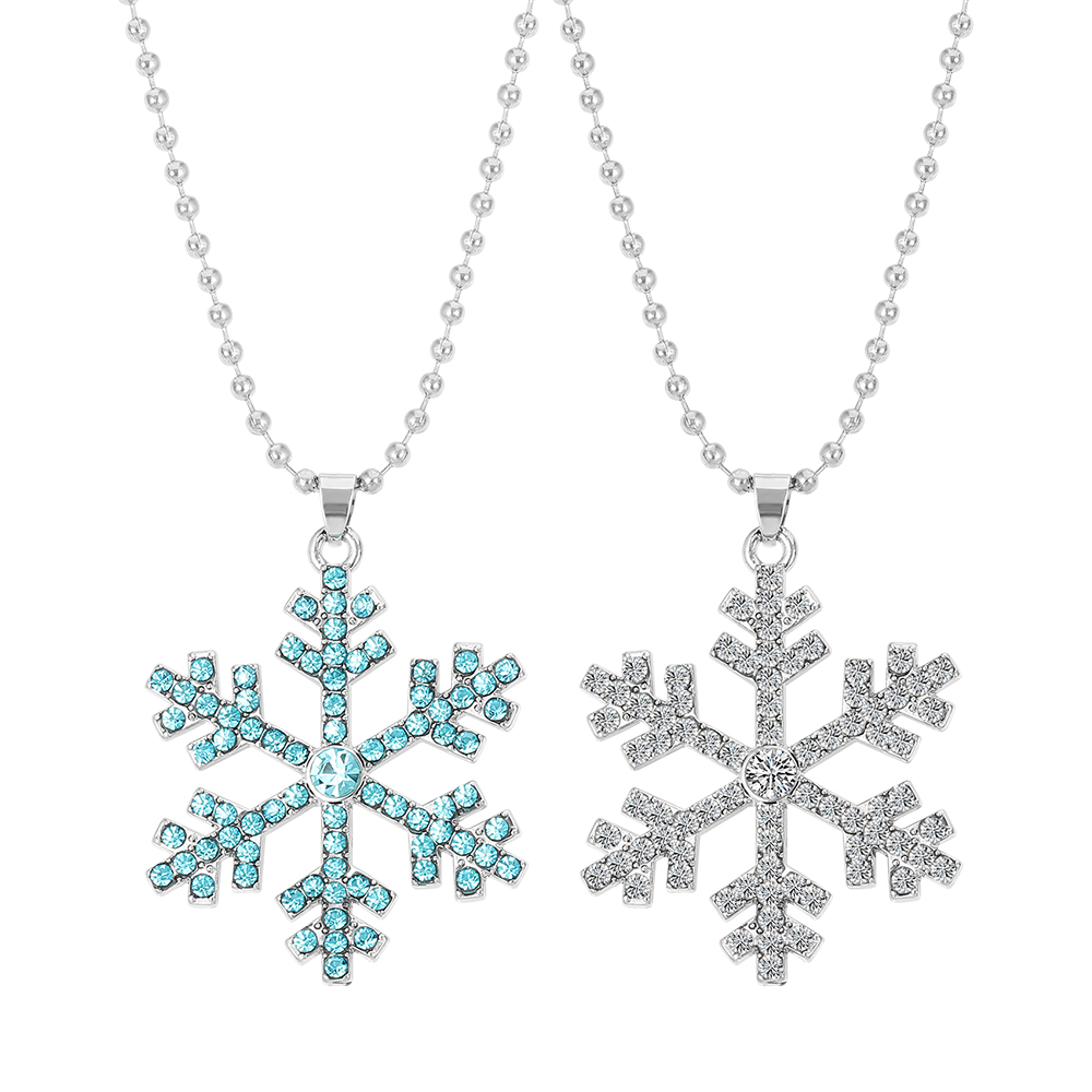 Magical Blue Crystal Snowflake - đánh giá và giá Men Accessories Necklace