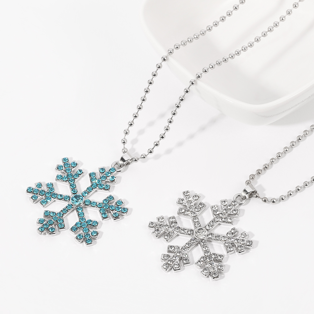 Magical Blue Crystal Snowflake - đánh giá và giá Men Accessories Necklace