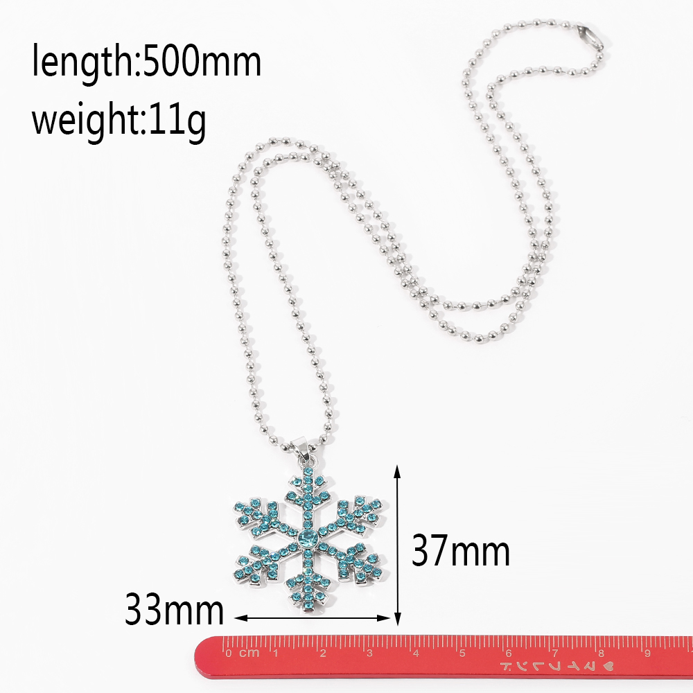 Magical Blue Crystal Snowflake - đánh giá và giá Men Accessories Necklace