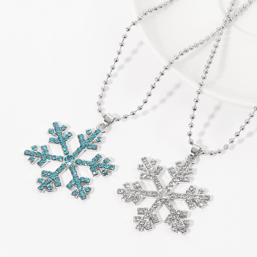 Magical Blue Crystal Snowflake - đánh giá và giá Men Accessories Necklace