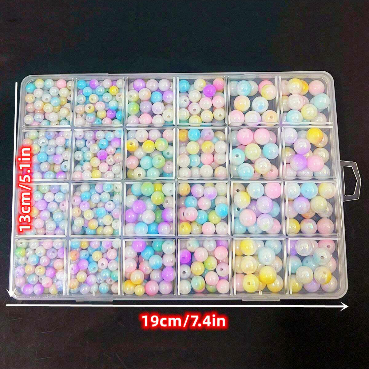 800pcs/24 grid set box 6mm/8mm - đánh giá và giá Men Accessories Necklace