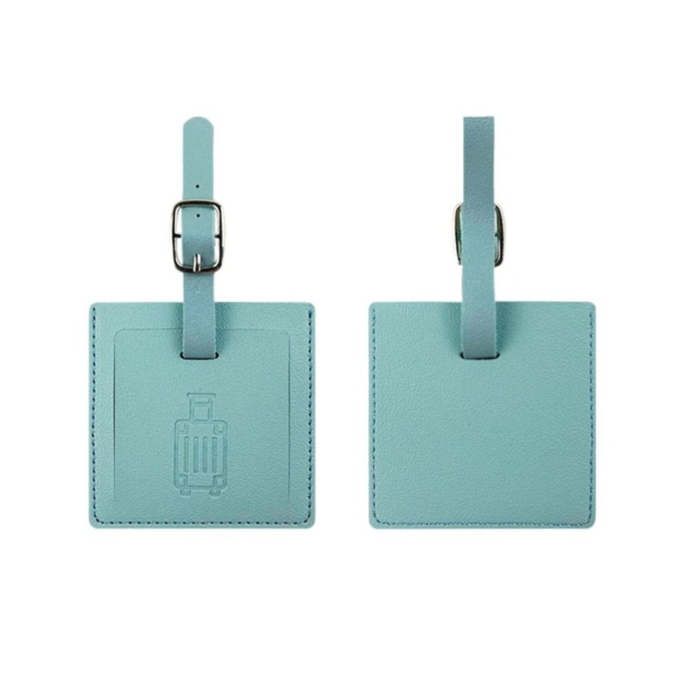 Colorful PU Luggage Tag Square - đánh giá và giá Men Accessories Name