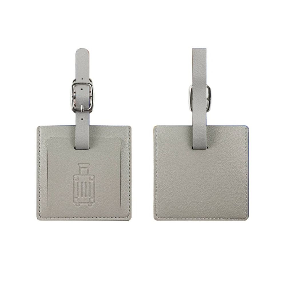 Colorful PU Luggage Tag Square - đánh giá và giá Men Accessories Name