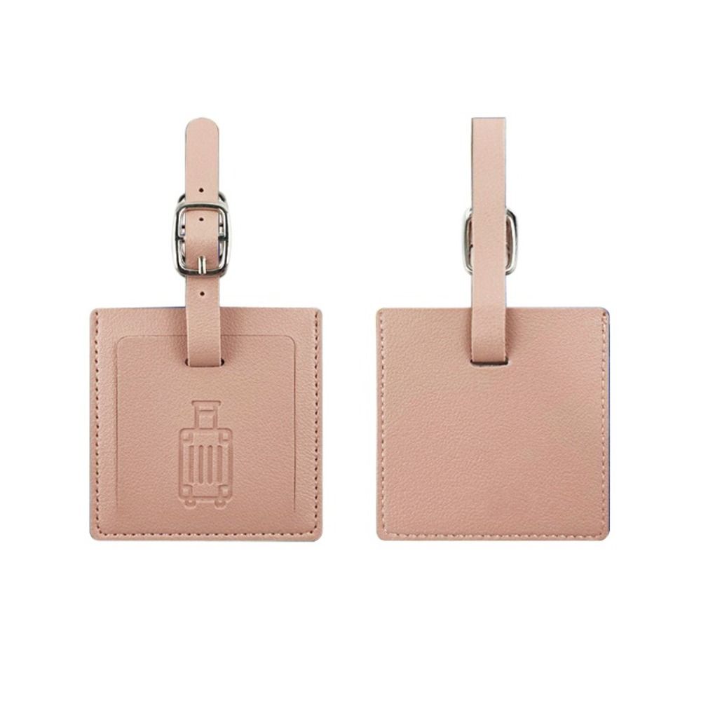 Colorful PU Luggage Tag Square - đánh giá và giá Men Accessories Name