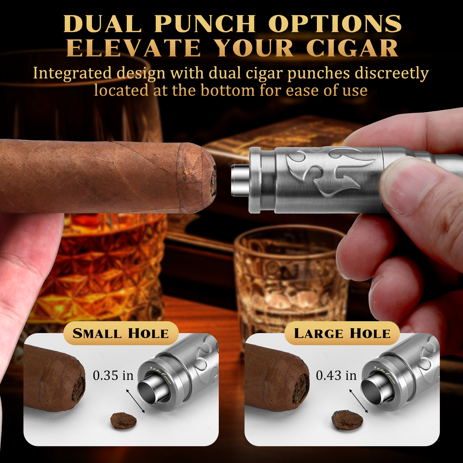 Cigar Punch Cutter Cigar Punch - đánh giá và giá Cigar Cutter Set