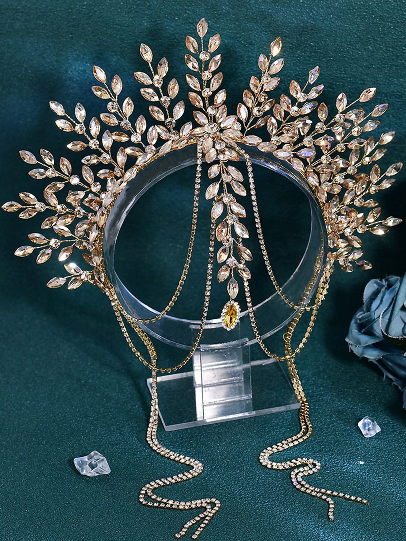 1pc Luxurious Bridal Crown Hea - đánh giá và giá Men'S Accessories Fashion