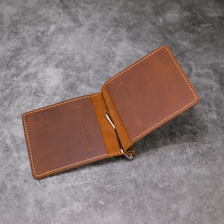 Handmade Genuine Leather Money - đánh giá và giá Money Clip Slim