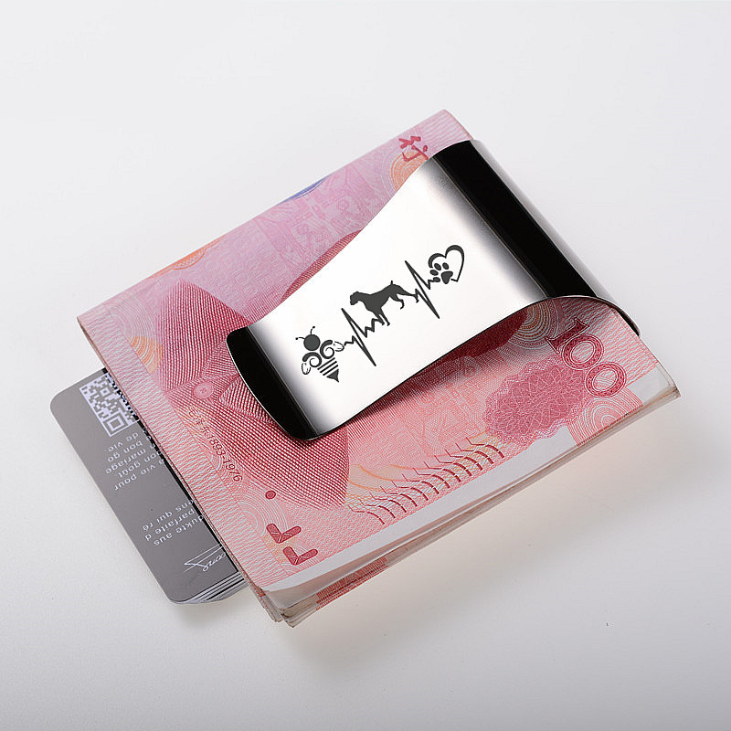 QOONG Custom Lettering Stainle - đánh giá và giá Money Clip Slim