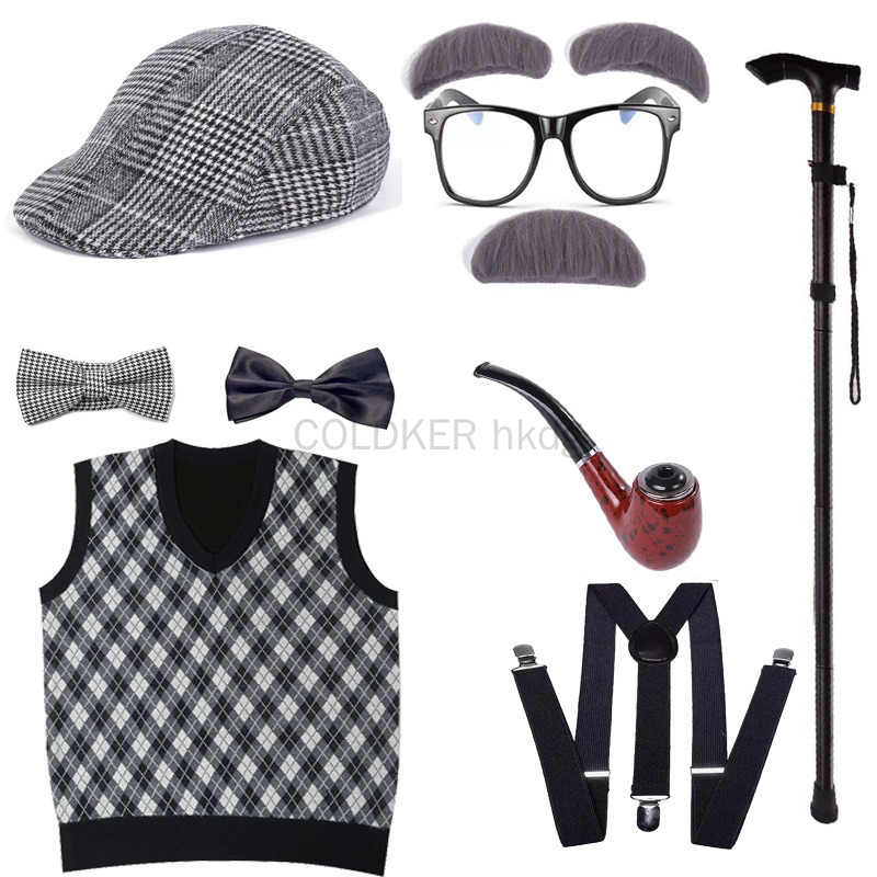 Halloween Festival Old Man Cos - đánh giá và giá Men'S Accessories In The 1920S