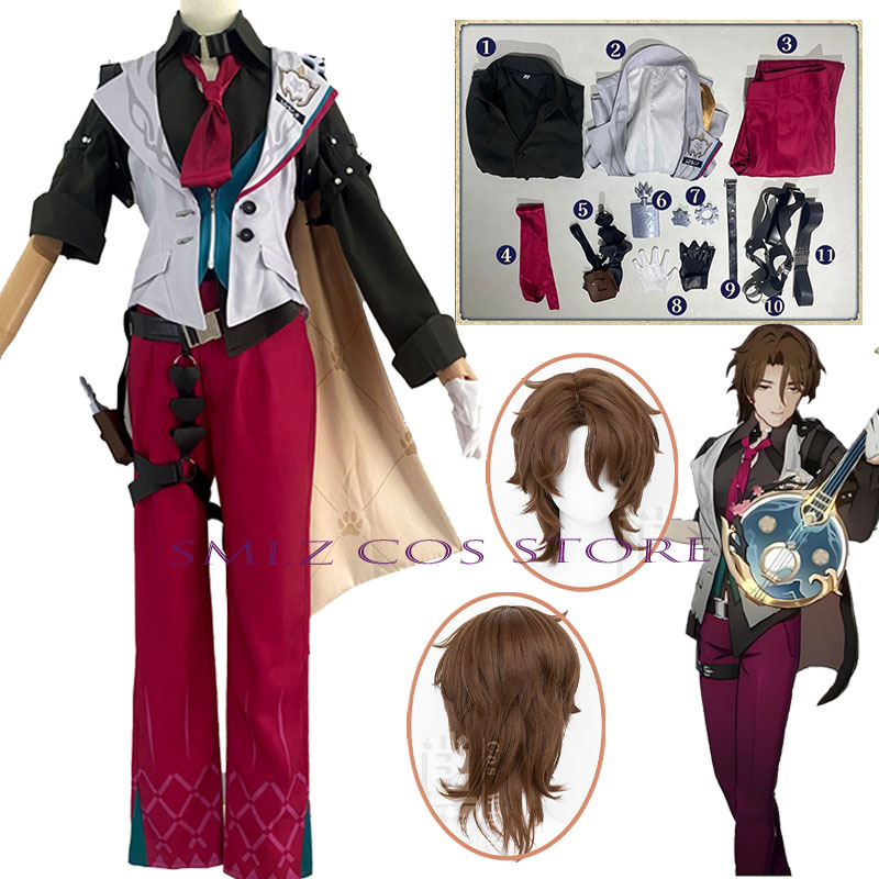 Gallagher Cosplay Honkai Star  - đánh giá và giá Men'S Accessories With Suits