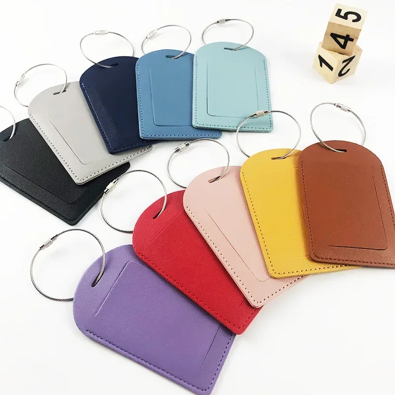 PU Leather Luggage Tags Women  - đánh giá và giá Men Accessories Name
