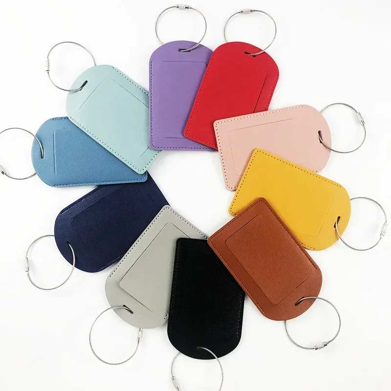 PU Leather Luggage Tags Women  - đánh giá và giá Men Accessories Name