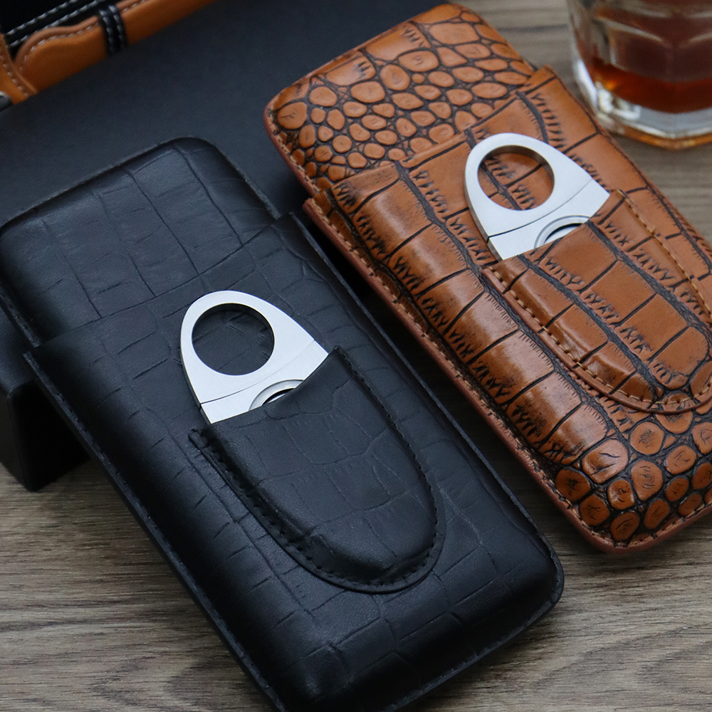 Cigar Travel Carrying Case, Co - đánh giá và giá Cigar Cutter Set