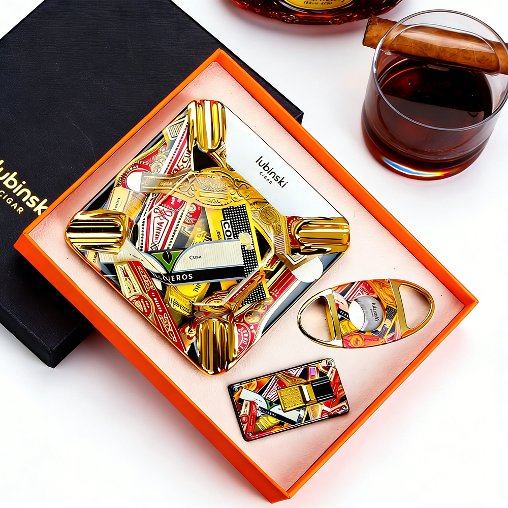 LUBINSKI Ceramic Cigar Ashtray - đánh giá và giá Cigar Cutter Set