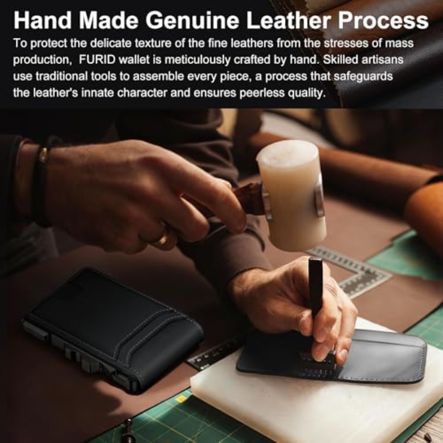 Genuine Leather Wallet for Men - đánh giá và giá Money Clip Slim