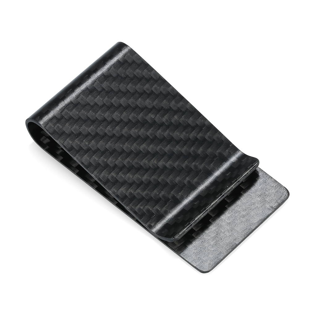 Black Carbon Fiber Wallet Mone - đánh giá và giá Money Clip Slim