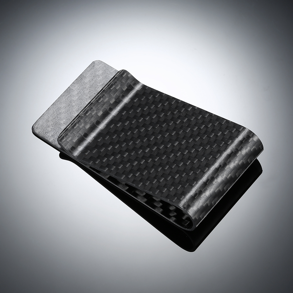 Black Carbon Fiber Wallet Mone - đánh giá và giá Money Clip Slim