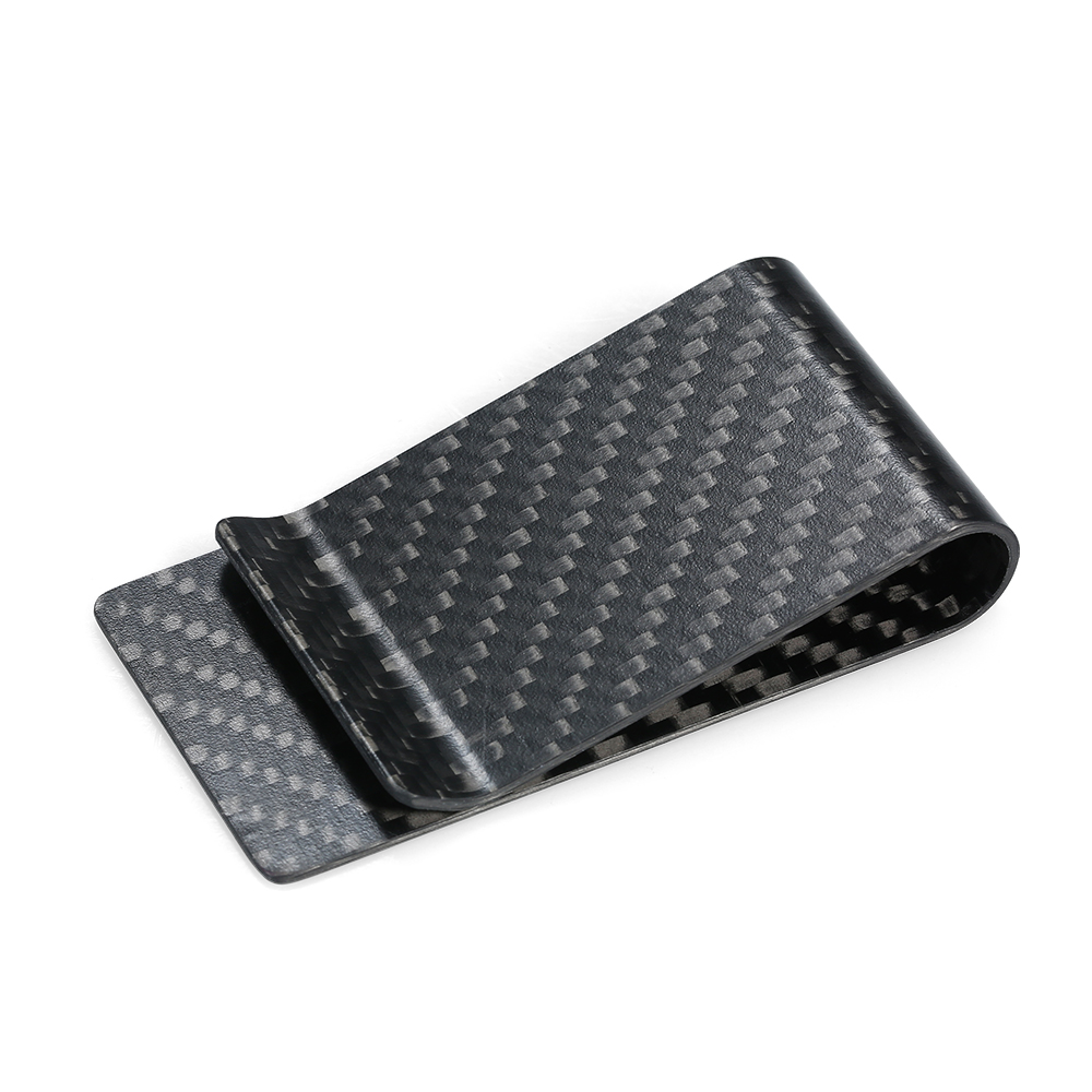 Black Carbon Fiber Wallet Mone - đánh giá và giá Money Clip Slim