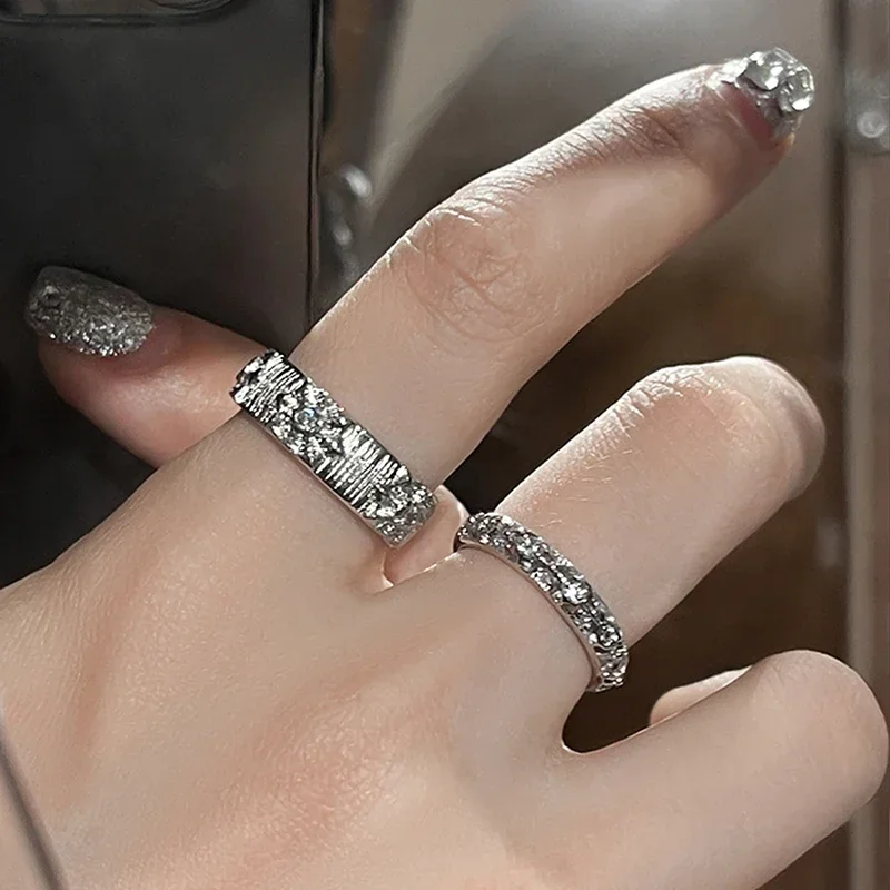 Shiny Metal Open Ring for Men  - đánh giá và giá Men Accessories Drawing