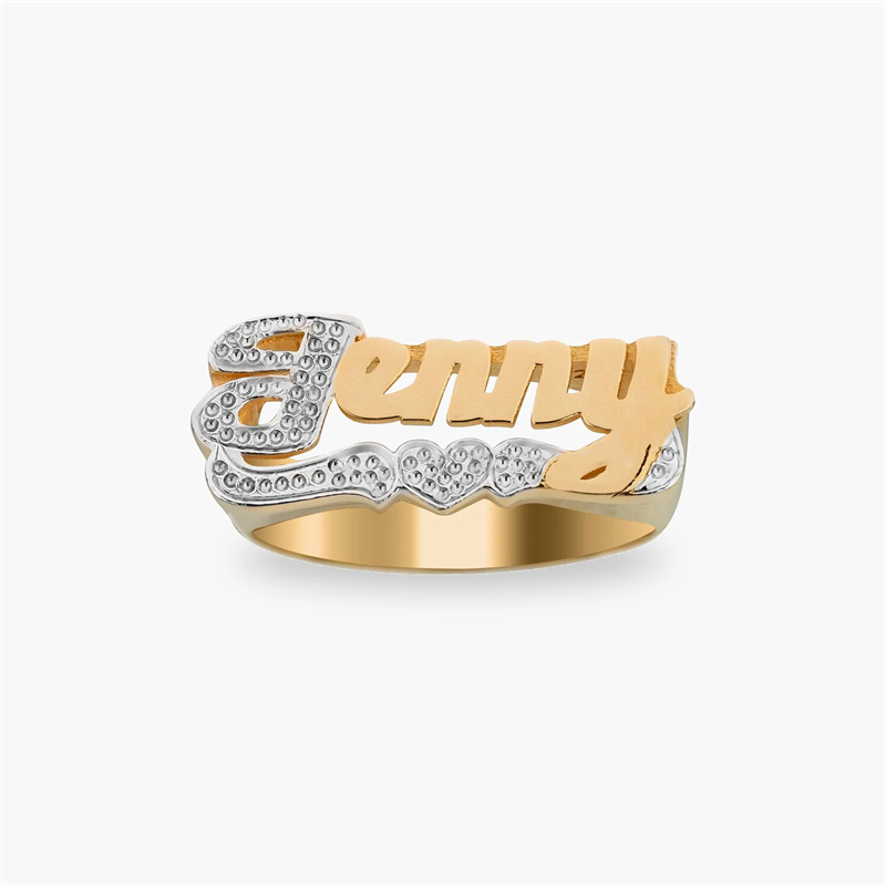 18K Gold Ring With Heart Perso - đánh giá và giá Men Accessories Name