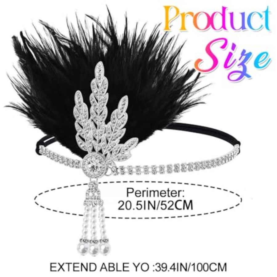 1920s Flapper Feather Headband - đánh giá và giá Men'S Accessories In The 1920S