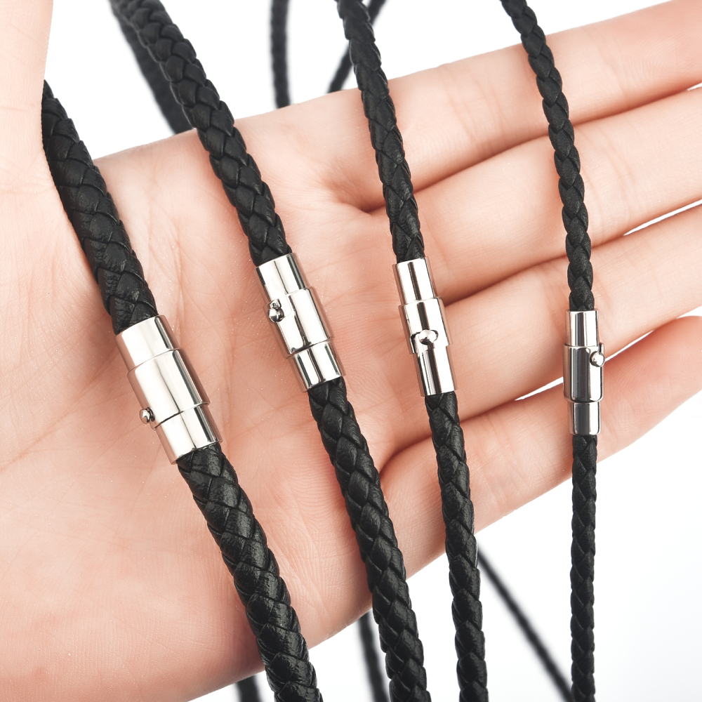 45/50/60cm Leather Necklace Wa - đánh giá và giá Men Accessories Necklace
