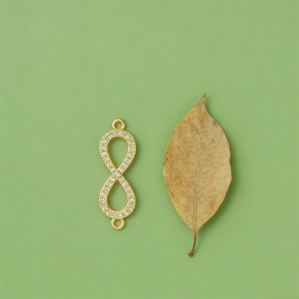 2Pcs Infinity Connectors Brass - đánh giá và giá Men Accessories Necklace