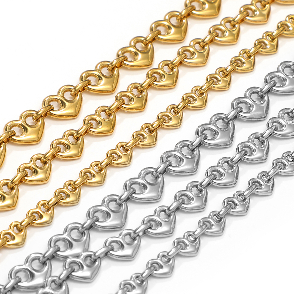 1 Meter Stainless Steel Heart  - đánh giá và giá Men Accessories Necklace