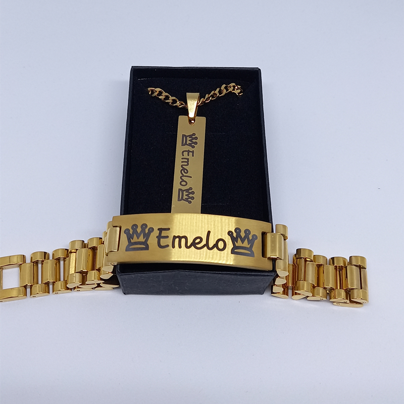 Custom Men Name Necklace Big B - đánh giá và giá Men Accessories Name