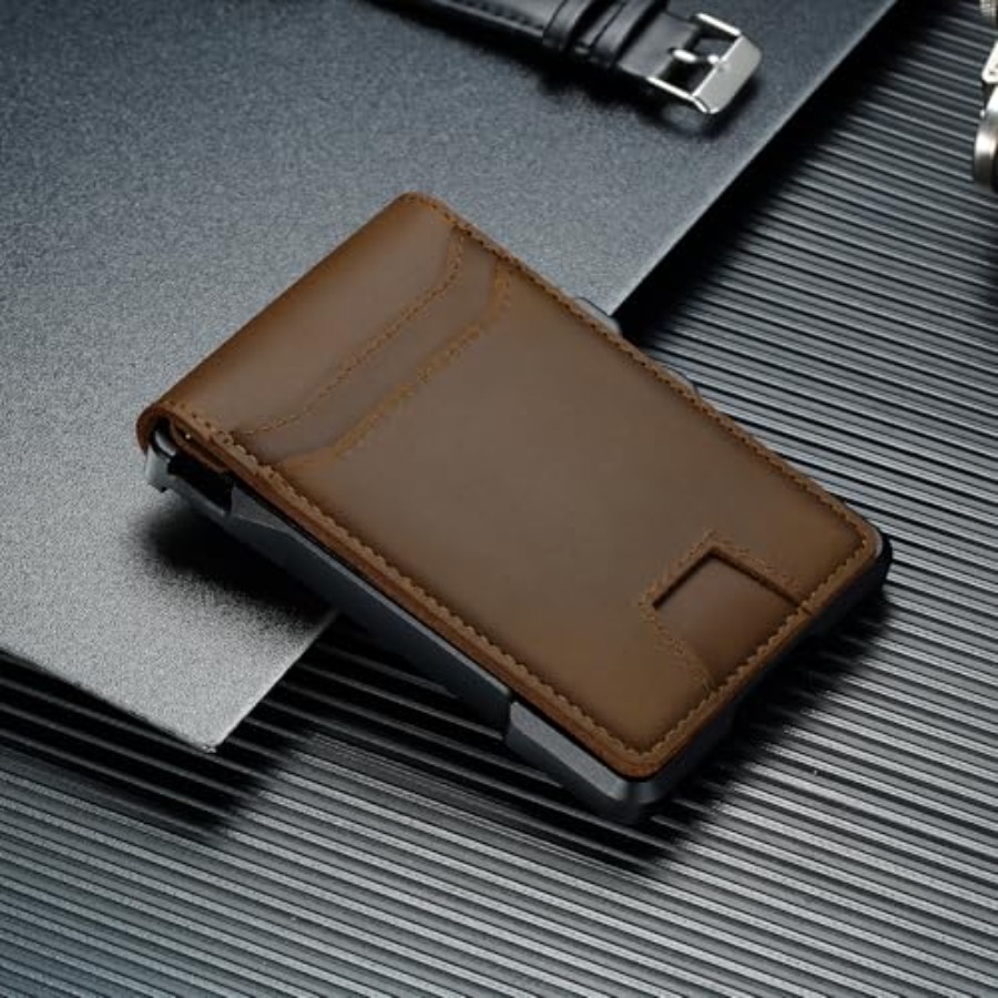 Genuine Leather Wallet for Men - đánh giá và giá Money Clip Slim